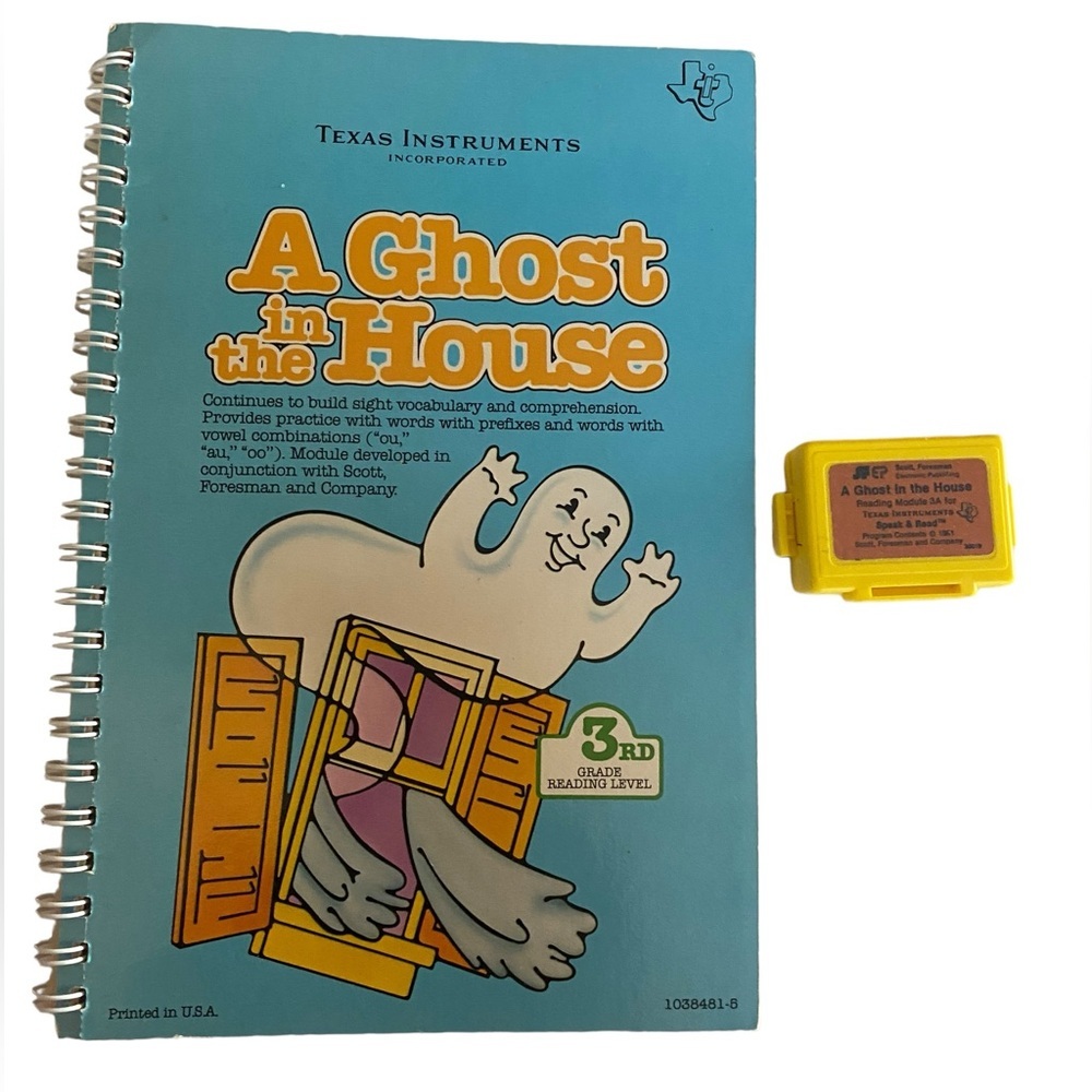 Texas Instruments Vintage Booklet Cartridge Speak & Read 1981 3rd Grade Reading